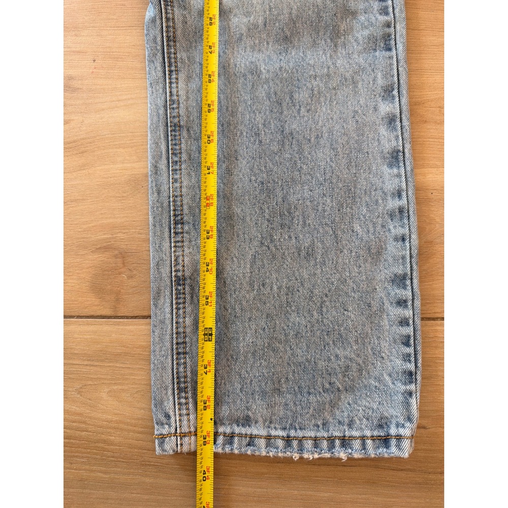 Princess Polly Crossover Waist Straight Leg Jeans Light‎ Wash Blue Womens US 2 - Picture 7 of 8